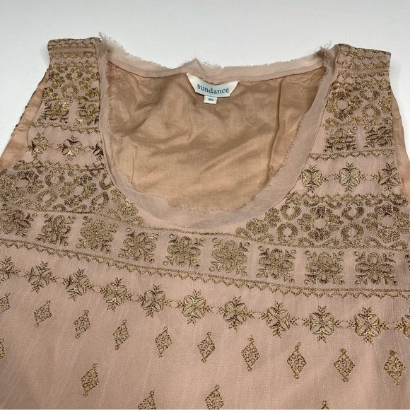 Sundance Harlow Dress Fairy Romantic Feminine Gold Embroidery Party Boho Date - Picture 3 of 15
